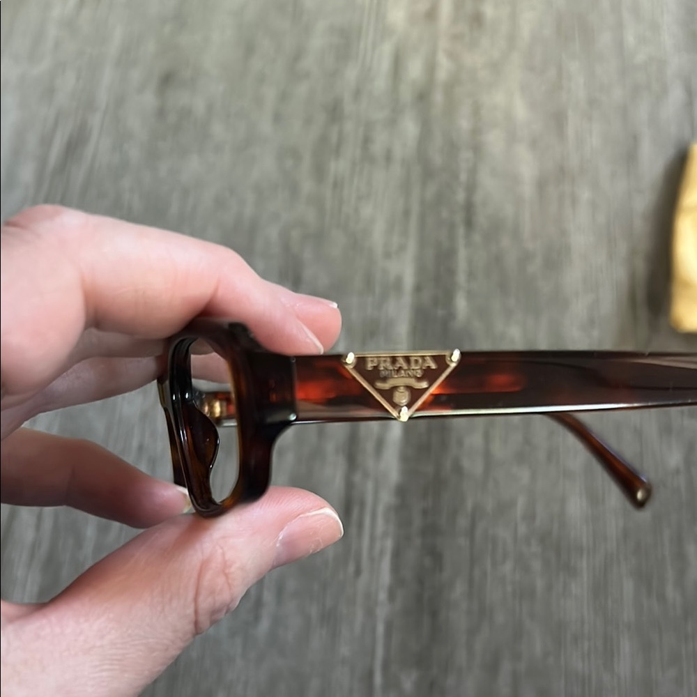 Authentic Prada Tortoise Shell Rectangular Glasse… - image 7